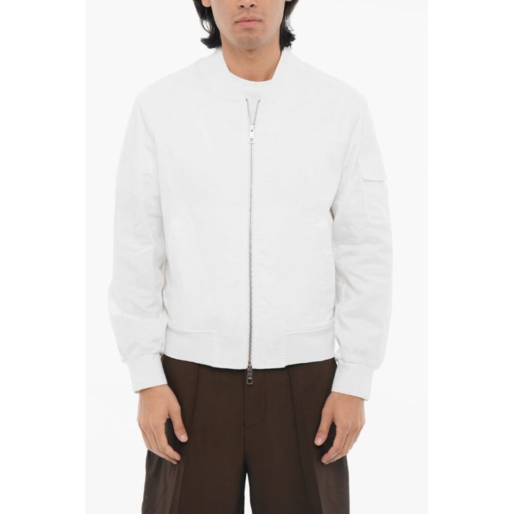 Skinny-Fit Lightweight Bomber Jacket with Zip Closure